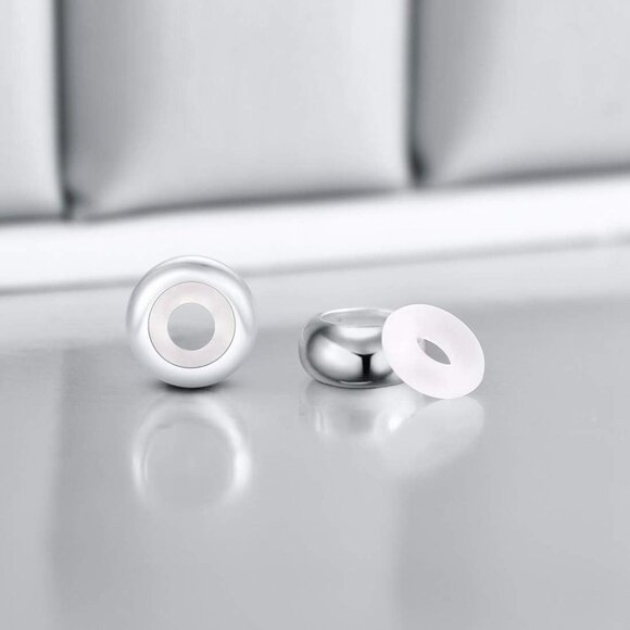 Luxury 925 Sterling Silver Bead Stoppers for Pandora Bracelets, Durable Spacer C - Picture 7 of 9